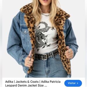 Adika Patricia Leopard Print Jeans size small/medium woman’s adult
